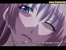 Грудастые хентай девушки дрочат парню член большими сиськами