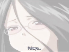 Горячая хентай девчонка мастурбирует в туалете и ебётся с парнем