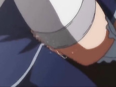 Горячая хентай девчонка мастурбирует в туалете и ебётся с парнем