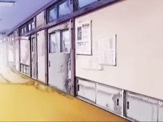 Горячая хентай девчонка мастурбирует в туалете и ебётся с парнем