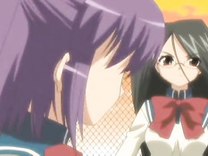 Перевозбуждённая аниме девка занялась лесби сексом с подругой