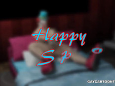 Огромного 3D клоуна отодрал в рот и в очко маленький парень гей