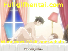 Он вылизал торчащие соски сисястой хентай девке и вставил член