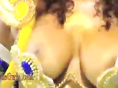 Секс со знойными бразильскими девками на фоне красивой природы