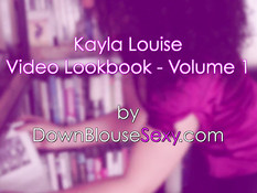 Кудрявая мулаточка Kayla Louise обнажает свои молодые прелести