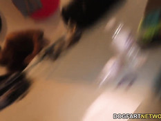 Негр и мулатка Chanell Heart ебутся с белой девкой Valentina Nappi