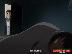 Очкастая хентай секретарша сосёт у мужика член и ебётся в офисе