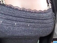 Секс с горячей японской женщиной в сетчатых чулках Rei Kitajima