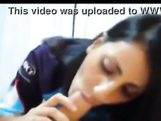 Сексуальная брюнетка из Аргентины довела его до семяизвержения