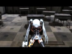 Парень занимается сексом с аниме девчонкой в латексном костюме