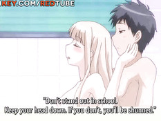 Молодой человек занимается сексом с сисястой хентай блондинкой