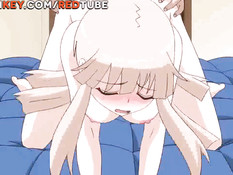 Молодой человек занимается сексом с сисястой хентай блондинкой