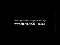 Сиськастую хентай студентку с торчащими сосками ебут на кровати