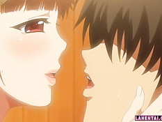 Грудастая хентай дьяволица садится на парня и прыгает на члене