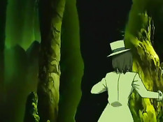 Монстр поймал в лесу хентай девушку и обвил своими щупальцами