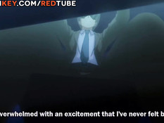 Снял розовые трусики с рыжей хентай подруги и вставил свой член