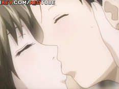 Очкастая хентай нимфоманка вынуждает парня заниматься сексом