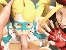 Сборник порно роликов по мотивам популярной игры Street Fighter