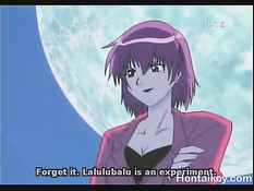 Красивая аниме подруга с зелёными волосами сосёт член в позе 69