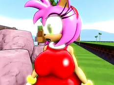 Красочные секс сцены с сисястыми персонажами из игр серии Sonic
