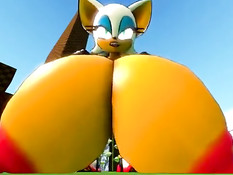 Красочные секс сцены с сисястыми персонажами из игр серии Sonic