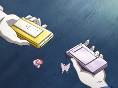 Грудастая хентай студентка Юри Котобики отсасывает у парня член