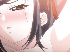 Врач в белом халате ласкает большую грудь и киску хентай девки