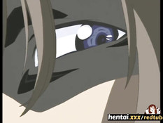 Парень вышел из такси и оттрахал трёх развратных хентай подруг