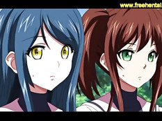 Монстры делают хентай девчонкам фистинг длинными щупальцами