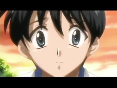 Три горячие хентай сестрёнки затрахали одного знакомого паренька