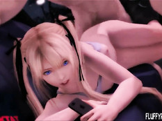 Шокирующе сексуальные 3D девки мастурбируют и ебутся с парнями