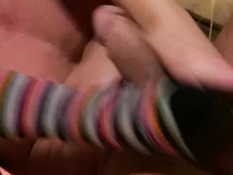 Нарядилась по поводу праздника Хэллоуин и выдрочила сперму