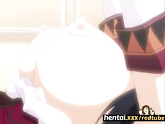 Парень отлизал киску у сисястой хентай подруги и вставил свой хуй