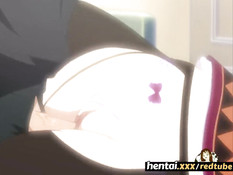 Парень отлизал киску у сисястой хентай подруги и вставил свой хуй