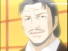 Влюблённые хентай девушки занимаются сексом с одним приятелем