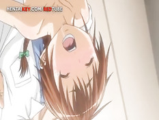 Он зашёл в женскую душевую и оттрахал хентай студентку с косой