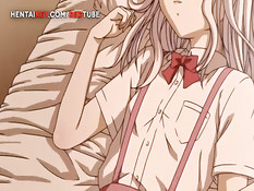 Он зашёл в женскую душевую и оттрахал хентай студентку с косой