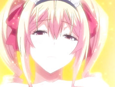 Две сиськастые хентай красавицы затрахали паренька на кровати