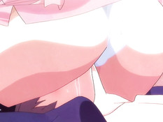 Две сиськастые хентай красавицы затрахали паренька на кровати