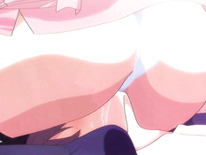 Две сиськастые хентай красавицы затрахали паренька на кровати