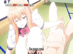 Пышногрудые хентай девушки в красивых чулках ебутся с парнями