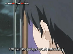 Горячая хентай девка с большими сиськами затрахала своего парня