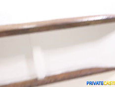 Девушка Esperanza Del Horno оттрахана в бритую киску на кастинге