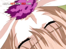 Сисястую хентай тёлку с малиновыми волосами ебут в разных позах