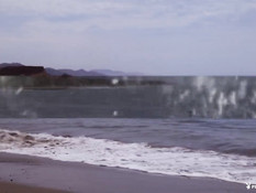 Фотосессия сиськастой блондинки Kayla Rae Reid на летнем пляже