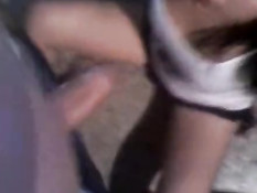 Латиноамериканская девка отсасывает и трётся красивой задницей