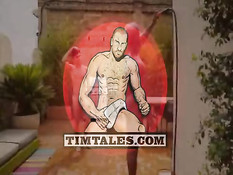 Мускулистый чёрный гей отпердолил молодого светлого любовника