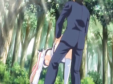 Возбуждённый парень оттрахал на столе сиськастую хентай девушку