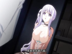 Возбуждённый парень оттрахал на столе сиськастую хентай девушку