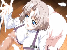 Возбуждённый парень оттрахал на столе сиськастую хентай девушку